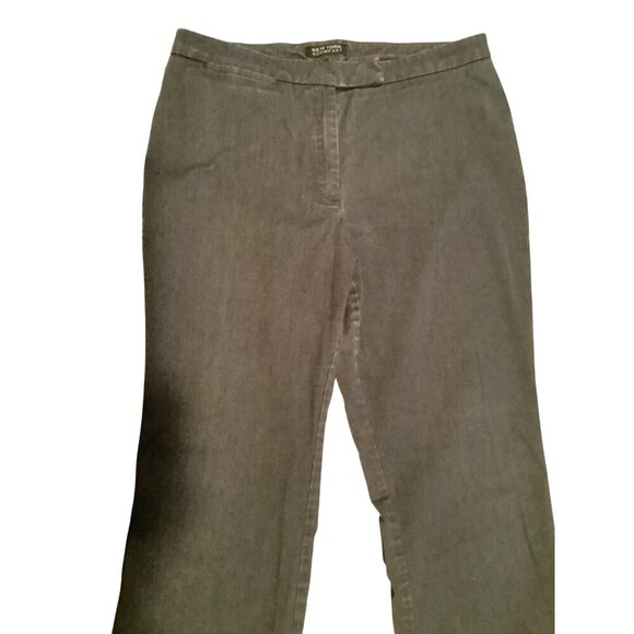 New York & Company Womens Grey Jeans High Rise Flared Size 12 RN 23243 Cotton - Picture 11 of 14